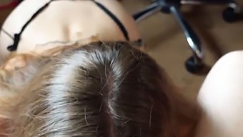 Erotic Oral Pleasure With Intense Eye Contact And Facial Finish